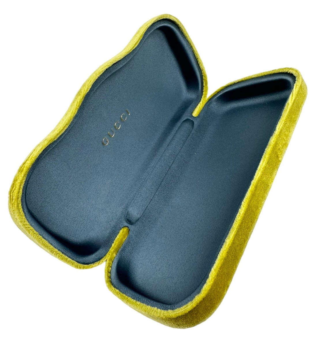 Gucci Gold-Accented Sunglasses with Teal Case Gucci Black Eyeglasses with Gold Accents, Shop now on Agu.ng main image 2