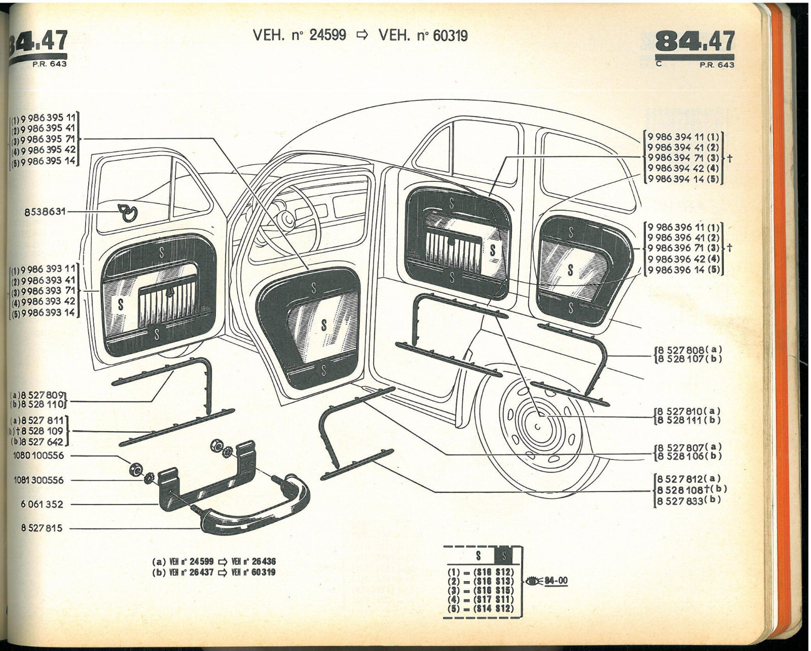 Catalogue de Pièces PR 643 RENAULT DAUPHINE GORDINI R 1091 Dernière Edition Fr eBay