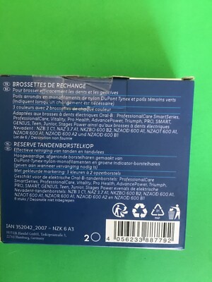 Lot De 6 Têtes De Rechange Pour Brosse à Dents électrique Oral-B Crossaction - Marque NEVADENT