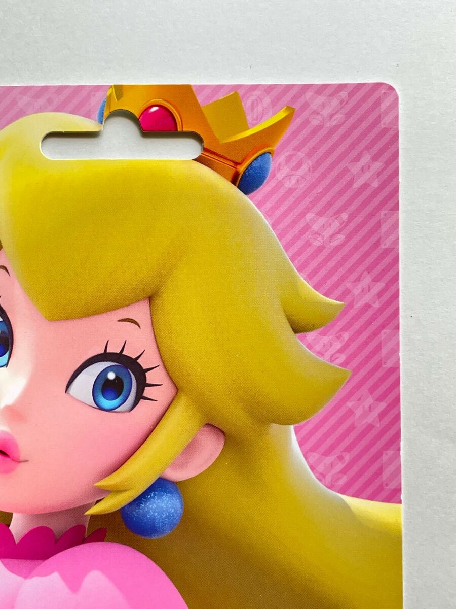 Super Mario Princess Peach Nintendo eShop Prepaid Card 3000 (Used no value)