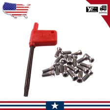 20pcs M3.5x10mm Alloy Steel Torx Screws For Replaces Carbide Insert CNC Lathe