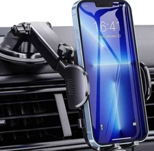 3-in-1 Car Mount: Secure Phone Holder for Car Vent, Dashboard, and Windshield