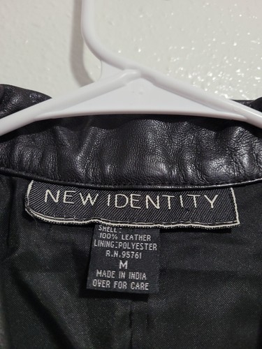 NEW IDENTITY Women's Vest Jacket Sleeveless Zipper Front 100% Leather.Size M - Picture 11 of 12