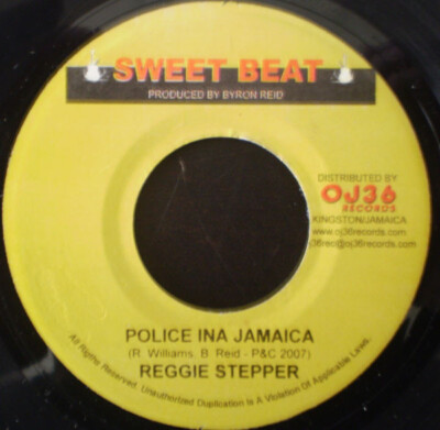 Reggie Stepper - Police Ina Jamaica / VG / 7'''', Single