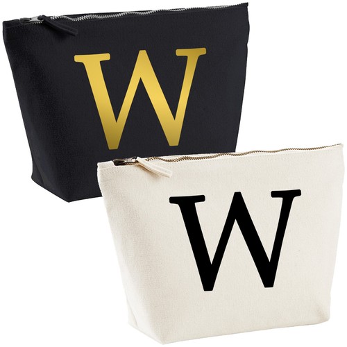 Single Letter Printed Make Up Wash Bag - Alphabet A-Z Initial Travel Accessory - 第 22/24 張圖片