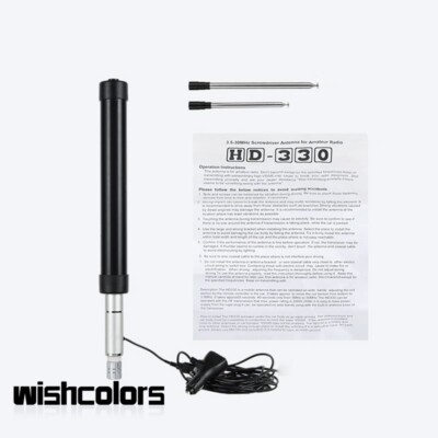 HD-330 Portable Vehicle Shortwave Antenna 3.5-50MHz Multi-band Electric Control