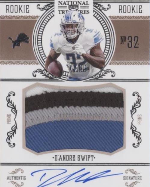 2020 Panini National Treasures D'Andre Swift #CRS-DS - 1 of 2