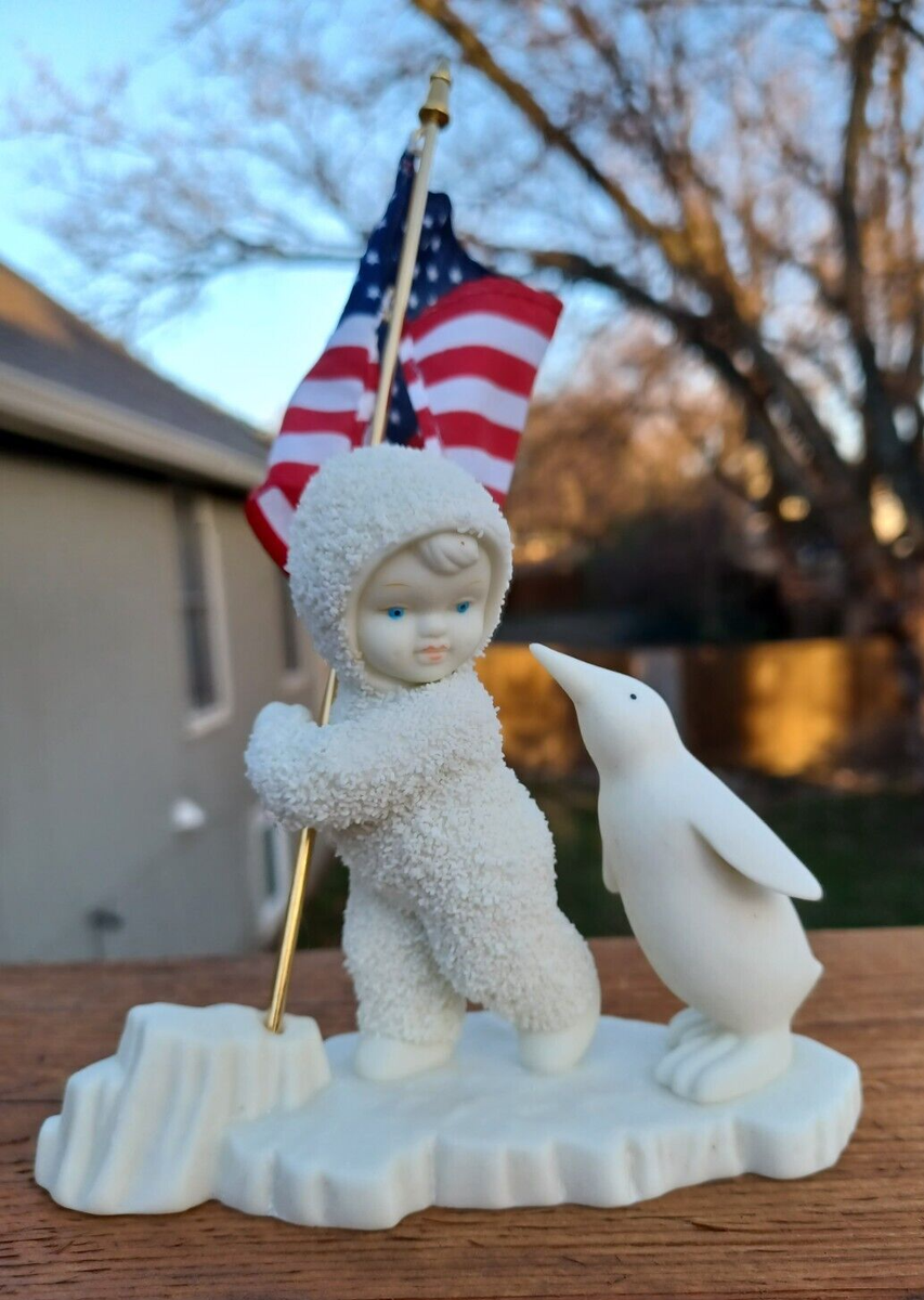 Dept 56 Snowbabies It's a Grand Old Flag Figurine America