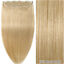 thumbnail 19 - THICK One Piece Clip In 100% Real Remy Human Hair Extensions 3/4 Full Head Brown