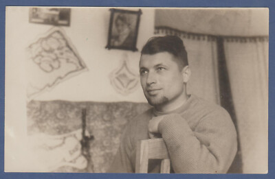 Handsome Guy with the Cute Eyes Pretty Attractive Man Soviet Vintage Photo USSR