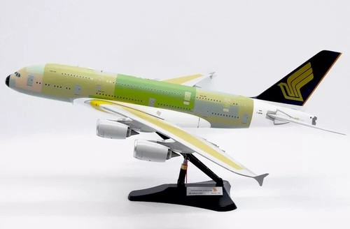 SINGAPORE AIRLINES BARE METAL A380-841 F-WWSM W/STAND 1:200 JC WINGS XX20065 - Picture 9 of 13