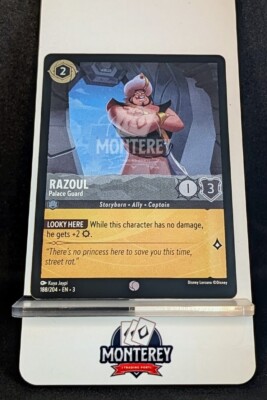 RAZOUL Palace Guard FOIL NM-MINT Disney Lorcana TCG 188/204 EN3 | eBay