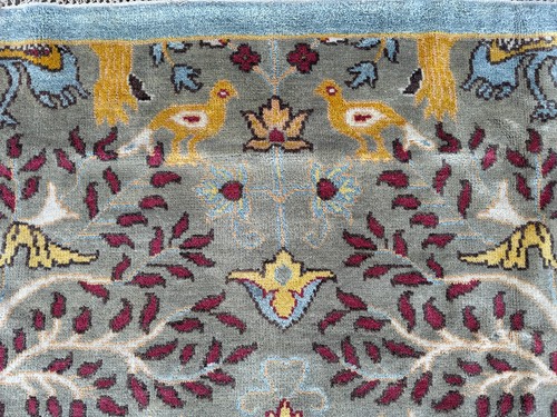 9x12 NEW WOOL ORIENTAL RUG HANDMADE HAND-KNOTTED brown blue traditional colorful - Picture 9 of 16