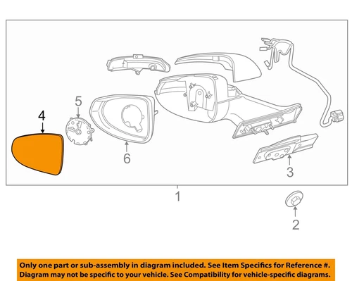 Chevrolet GM OEM Volt Outside Mirrors-Front Door-Mirror Glass Right 20889222