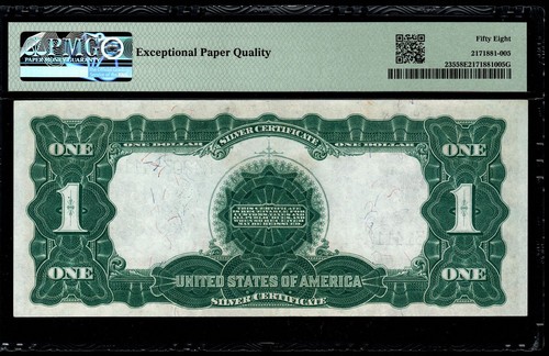 1899 $1 SILVER CERTIFICATE BLACK EAGLE PMG 58 EPQ Fr.235 K42031411A (CEJ) - Picture 3 of 4