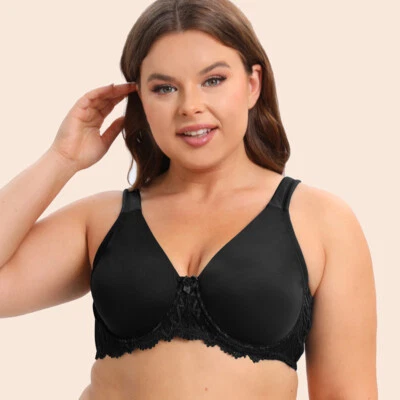 Sz Women's Full Cup Underwired Plus Size Mimimizer Bra Firm Hold Large Bos - Image 1 of 4