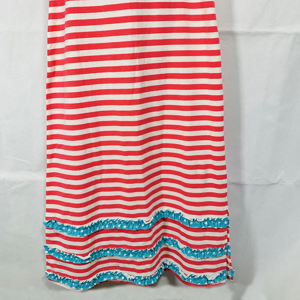 Девочек MALLORY может розовый белый в полоску синий горошек без рукавов полный платье 16 новый - Изображение 3 из 4