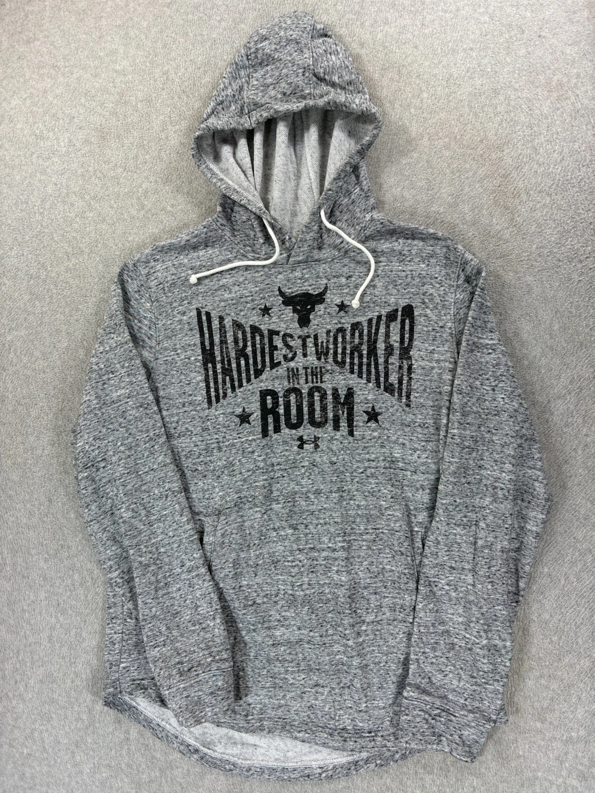 Under Armour Project Rock Light Weight Hoodie Pullover (Men's Large) Gray