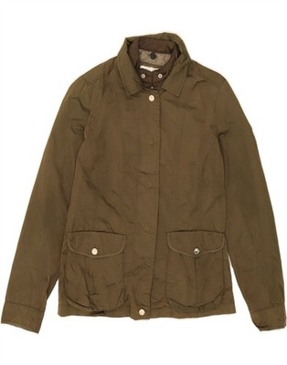 MASSIMO DUTTI Womens Bomber Jacket UK 6 XS Khaki Polyester UO20
