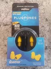 Earplugs with Audio PLUGFONES GUARDIAN Hearing Protection foam/silicone safety