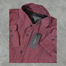 NEW Rag & Bone Finch Zig Zag Dobby Shirt Men ...