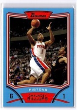 2008-09 Bowman Blue Parallel Chauncey Billups /499 Pistons