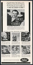 1960 Frank Sinatra photo Nice n Easy album release Capitol vintage print ad