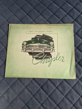 Vintage 1949 Chrysler Windsor And Royal Original Car Sales Brochure Catalog