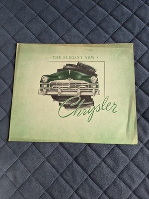 Vintage 1949 Chrysler Windsor and Royal Original Car Sales Brochure Catalog
