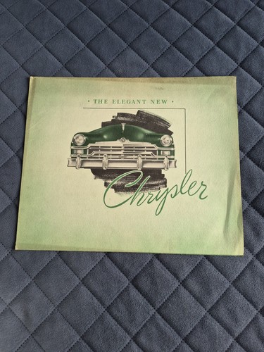 Vintage 1949 Chrysler Windsor and Royal Original Car Sales Brochure Catalog
