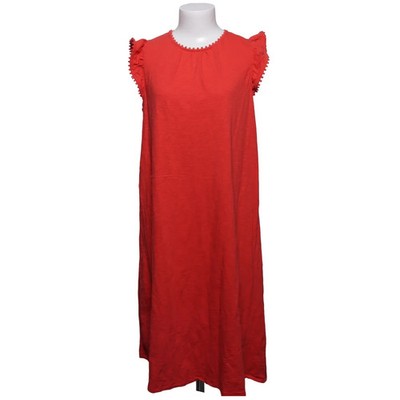 Boden, Kleid, Größe: 4XL, Rot, Baumwolle, Einfarbig, Damen #kEg