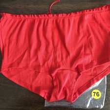 Pink By Victorias Secret Medium Red Ribbed Boyshort Panties