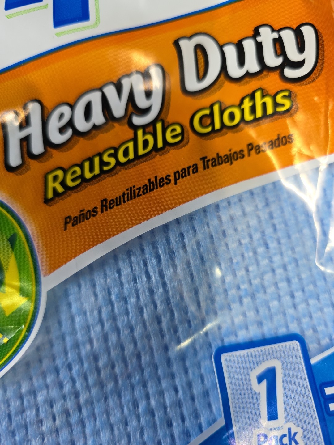 ClOROX HEAVY DUTY HANDI CLEANING 4 BLUE WIPES REUSABLE  4 Pks-12 WIPES