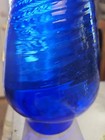 Vtg~Cobalt Swirled Blue Oil Lamp~Fluted Chimney~8 1/2"  Tall — photo 3
