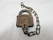 Brass Frisco Keen Kutter Style Padlock Don't Use Oil But Plenty of Graphite