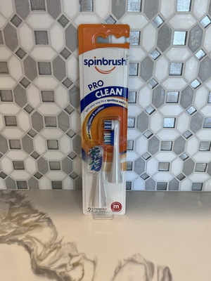 #ad Spinbrush Pro Clean Electric Toothbrush Replacement 2 Pcs Medium Bristles $30.00