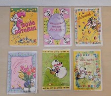 Diddl Klapp-Karte Gru&szlig;karte Frohe Ostern - Sammlungsaufl&ouml;sung 6 St&uuml;ck