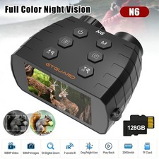 GTGUARD Occhiali Visione Notturna Binocoli IR Migliorati 5xZoom Digitale Ricaricabile