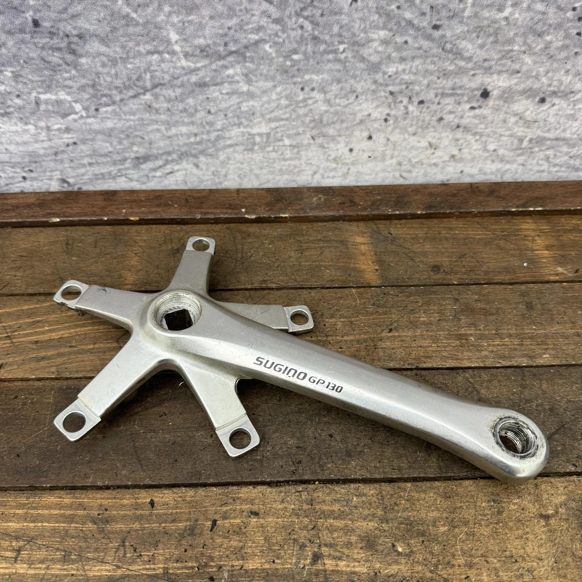 パーツ sugino rd2 crank 165mm 130pcd bb set Sugino RD2 Crank Arm Set 165mm Single Speed 130 BCD 9/16