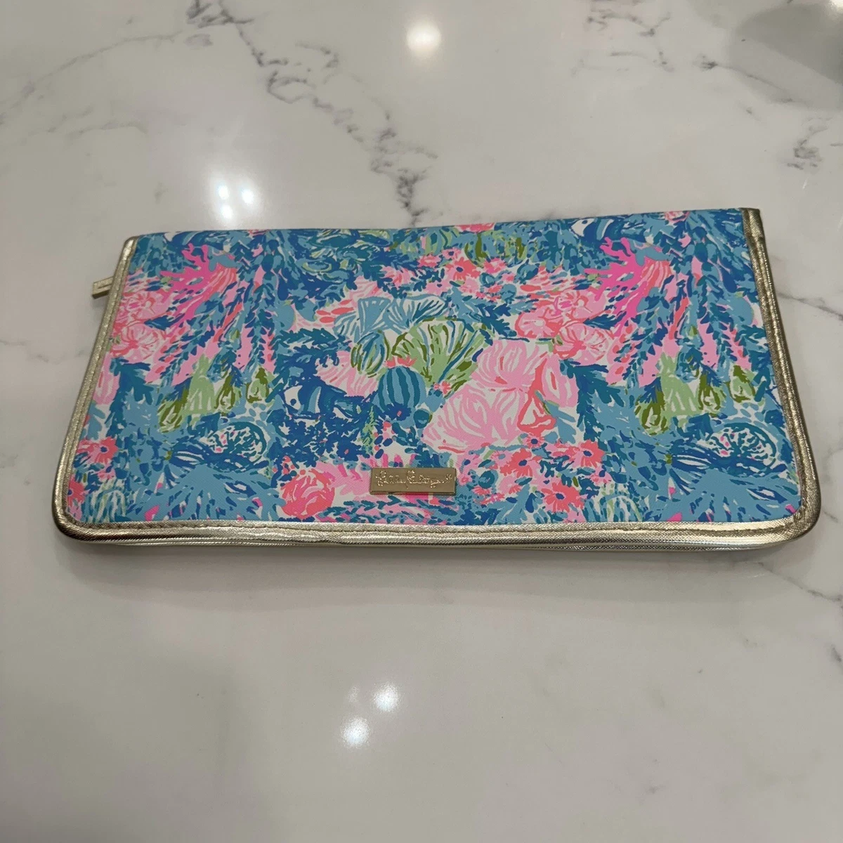 Portefeuille De Voyage Lilly Pulitzer - Pochettes Zippées Organisateur Floral