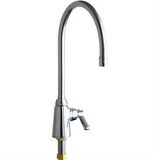 Chicago Faucets 350-GN8AE35ABCP Deck Mounted Single Hole Manual Sink Faucet