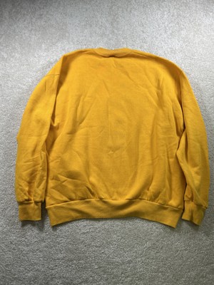 90s00s PUFFY T 希少色イエロー S 相当 MADE IN USA Vintage Impulse Wear Sweatshirt Mens XL Scarecrow Pumpkin Fall