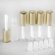 Lip Gloss Tube Transparent Plastic Lip Balm Bottle Container Travel Essential