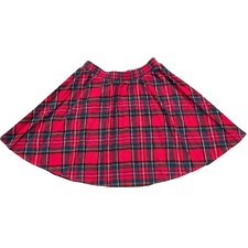 Vintage Sears Disney Winnie the Pooh Red Plaid Skater Skirt Kids 3T