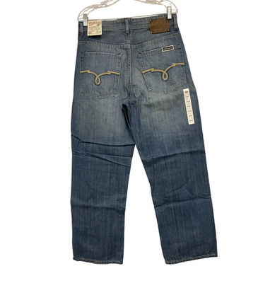 Ecko Unltd Jeans Mens 33x32 Blue Loose Baggy Y2K Wide Leg Berlinwash Vintage NWT
