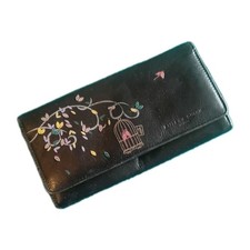 Bailey & Quinn Pretty Birdcage Patterned Black Wallet/Purse
