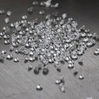 1.80 MM 5 Pcs Natural White Moissanite IF Clarity Round Loose Gemstone Certified