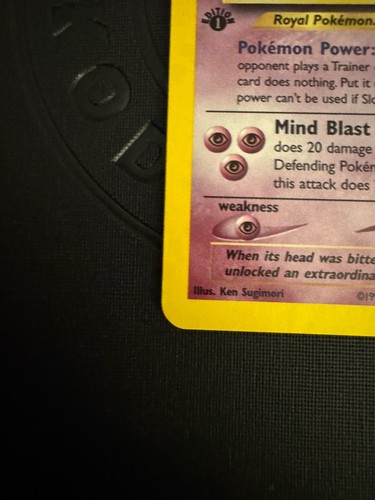 2000 Pokemon 1st EDITION Slowking HOLO Swirl Rare!! 14/111 Neo Genesis - Picture 4 of 11