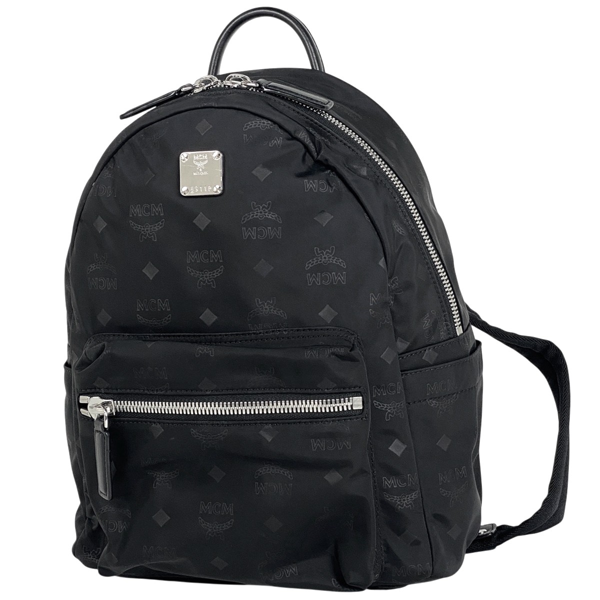 MCM Logogram Backpack Vicetos Backpack Nylon Black Women | eBay