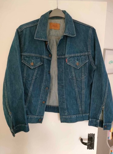 Giacca camionista vintage anni 60 70 Levi’s 70505 0217 Big E Type III denim 42" USA - Foto 1 di 14